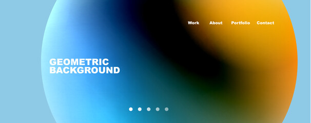 Trendy simple circle gradient abstract background. Vector Illustration For Wallpaper, Banner, Background, Card, Book Illustration, landing page