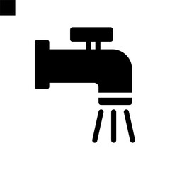 Water Tap solid style icon