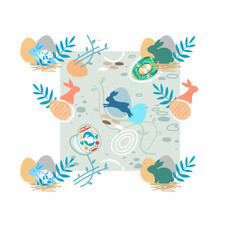 repeat pattern design easter