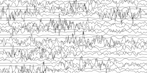 Obraz premium Abstract background with distorted line shapes vector