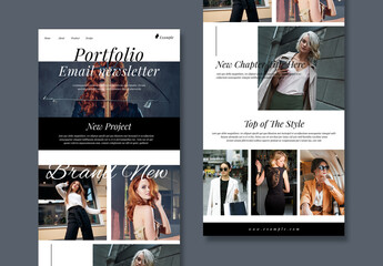 Portfolio Email News Letter Layout