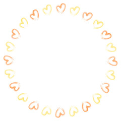 하트 원형 프레임 