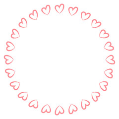 하트 원형 프레임 