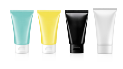 Tube bottle packaging mockup  PNG transparent