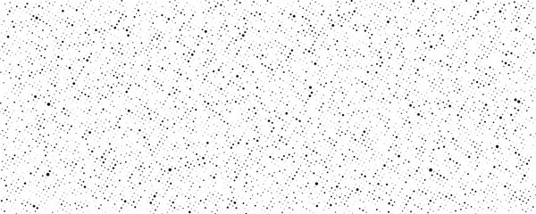 Grunge halftone texture. Comic book style spots and drops. Dirty black and white pixelated noise wallpaper. Dotted surface. Vector background