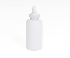 glue Bottle Mockup Isolated On White background. 3d illustration