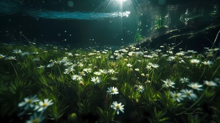 Water Plants Background, Made with Generative AI