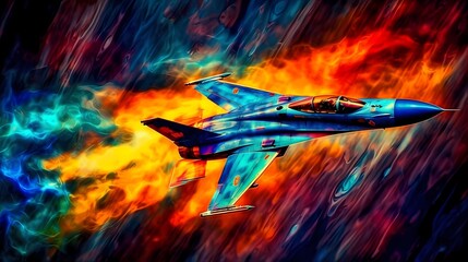 Fighter Jet Image, Made with Generative AI