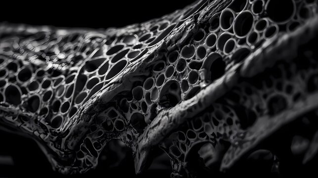 Macro Shot of Pelvic Bone, Made with Generative AI