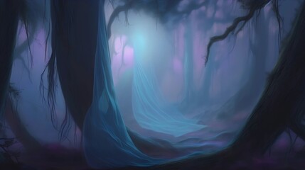 Mystical Hidden World Background, Made with Generative AI