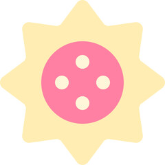 sun flat icon - 589382772