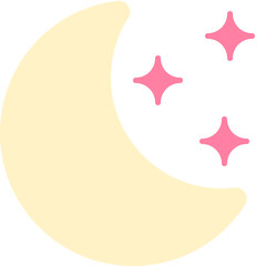 moon flat icon - 589382783
