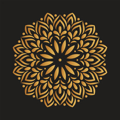 Luxury mandala background with golden arabesque, Decorative mandala for print, poster, cover, brochure, flyer, banner