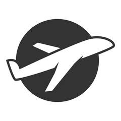 Plane logo icon design template isolated