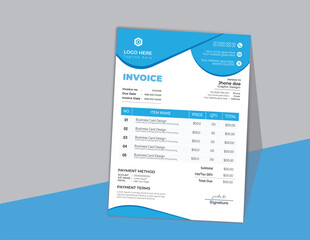 modern invoice template.Invoicing quotes, money bills or price invoices and payment agreement design templates.bill graphic or payment Tax form,
