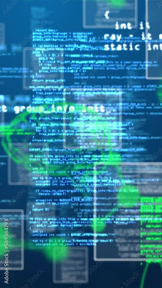 Poster animation of brains over data processing