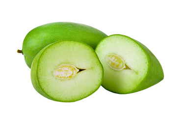 green mango on  transparent png