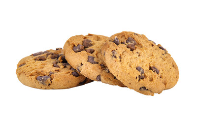 Chocolate chip cookie on  transparent png