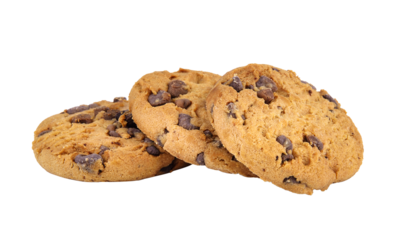 Chocolate chip cookie on  transparent png