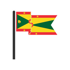 Grenada flags icon set, Grenada independence day icon set vector sign symbol