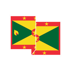 Grenada flags icon set, Grenada independence day icon set vector sign symbol