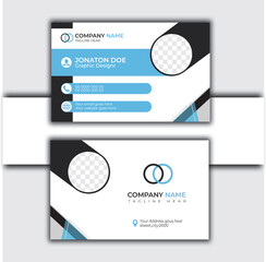 modern and Creativ business card template.creative business card and name card horizontal simple clean template vector design.