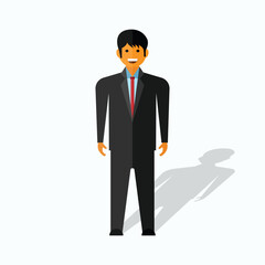 Businessman isolated vector illustration. vector people character illustration. Cartoon minimal style.
