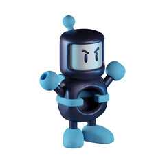 Obraz na płótnie Canvas Action Figure Character 3D Icon