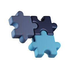 Obraz premium Jigsaw Puzzle 3D Icon
