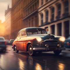 Obraz na płótnie Canvas A Classic Ambassador Car
