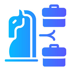 planning strategy gradient icon