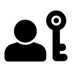login glyph icon