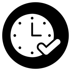 time management glyph icon