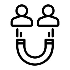 attract line icon