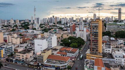 Fototapeta premium Fotografia aérea de área urbana de Cuiabá, capital do Mato Grosso