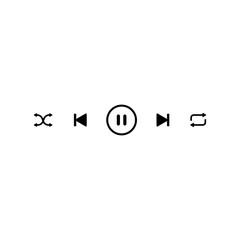 Media Player Control Button