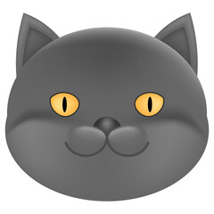 Kitty cat pet animal expression character