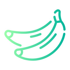 banana gradient icon