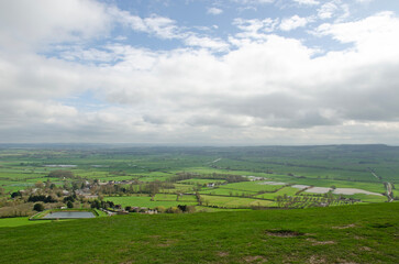 View from top of Glastonbury Tor