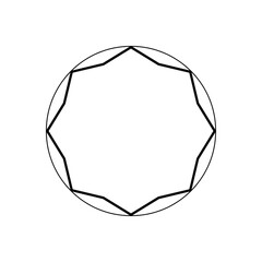black and white shape