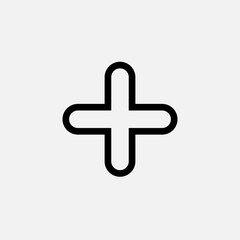 Add or Plus Icon - Vector.  