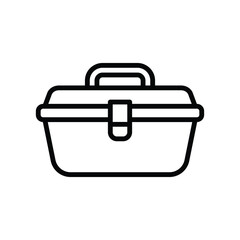 toolbox icon vector design template in white background