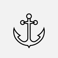 Anchor Icon. Sailor Symbol. Applied for Design Element, Presentation, Website or Application - Vector.  