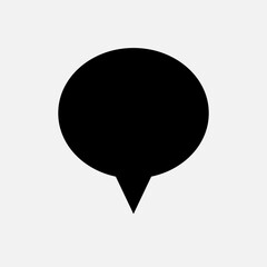 Bubble Speech Icon. Talk and Chat Illustration. Applied as Trendy Symbol for Design Elements, Websites, Presentation, or
 Application -  Vector.    