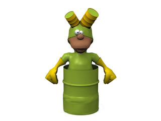 biohazard on a white background.