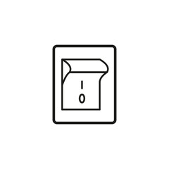 Button with switch icon. Vector illustration.