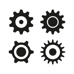 Different gears. Design element. Icon design. Vector illustration.