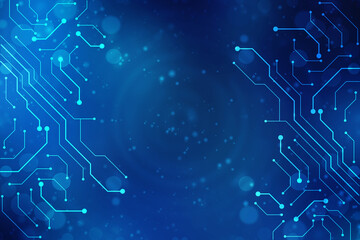 Abstract futuristic circuit board Illustration, Circuit board with various technology elements. Circuit board pattern for digital abstract technology background