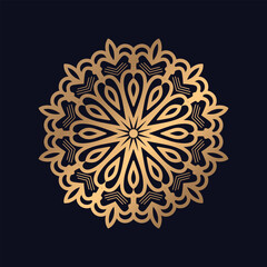 Premium mandala with Luxury golden islamic pattern.