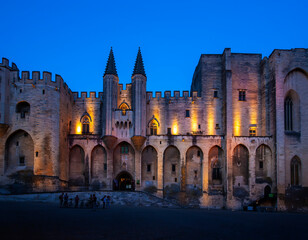 Popes Palace, Saint-Benezet, Avignon, Provence, France